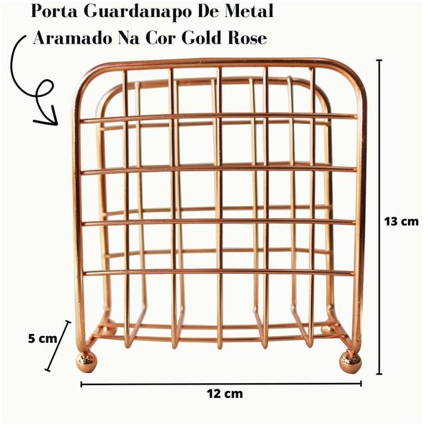 Imagem de Porta Guardanapo de Mesa Metal Suporte Restaurante