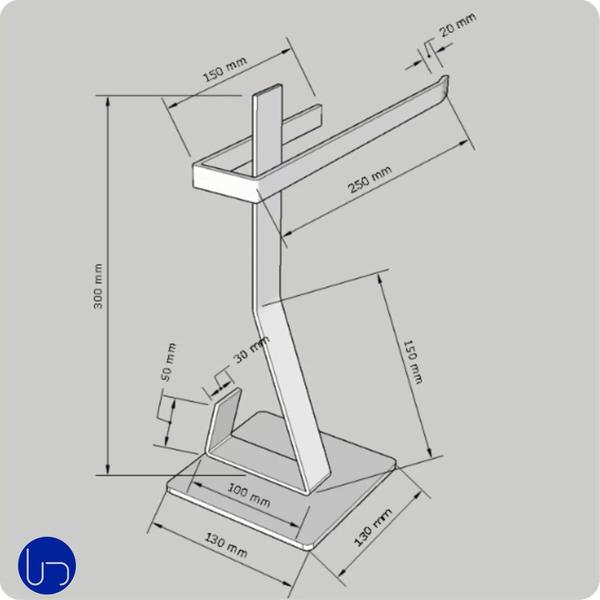 Imagem de Porta Guardanapo de Papel Toalha Mesa Bancada Mesa Posta Moderno Estilo Industrial Branco