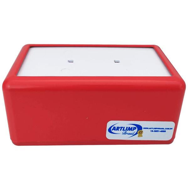 Porta Guardanapo de Plástico Modelo TV Vermelho JSN Imagem de Porta Guardanapo de Plástico Modelo TV Vermelho JSN