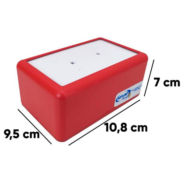 Porta Guardanapo de Plástico Modelo TV Vermelho JSN Imagem de Porta Guardanapo de Plástico Modelo TV Vermelho JSN
