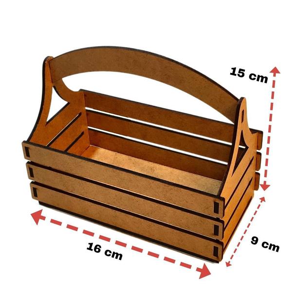 Imagem de Porta Guardanapo e Sachê em MDF - Kit 10 Unidades