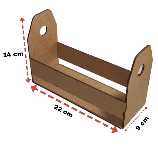 Imagem de Porta Guardanapo e Sachê em MDF - Kit 10 Unidades