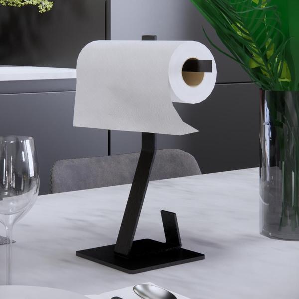 Porta Guardanapo Papel Toalha De Mesa Ou Bancada Preto Fosco - Metais Brasil Imagem de Porta Guardanapo Papel Toalha De Mesa Ou Bancada Preto Fosco