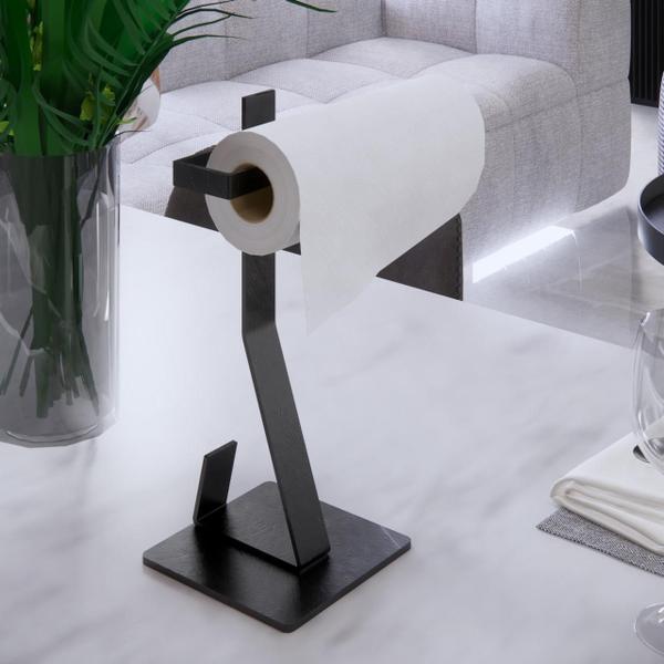 Porta Guardanapo Papel Toalha De Mesa Ou Bancada Preto Fosco - Metais Brasil Imagem de Porta Guardanapo Papel Toalha De Mesa Ou Bancada Preto Fosco
