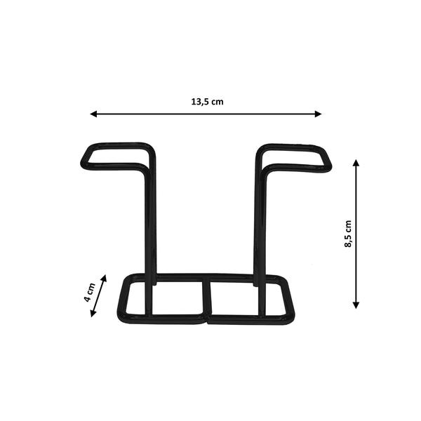 Imagem de Porta Guardanapo Suporte de Aço Mesa Cozinha Café Pequeno