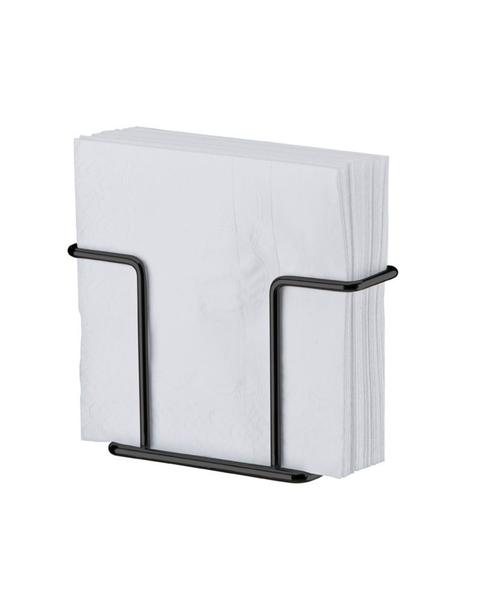 Porta guardanapos aço carbono cor onix - Future Utilidades Imagem de Porta guardanapos aço carbono cor onix