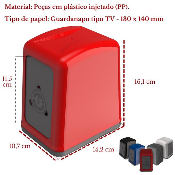 Imagem de Porta Guardanapos de Mesa para Guardanapos Interfolhados Suporte Prático Resistente Single Unitermi