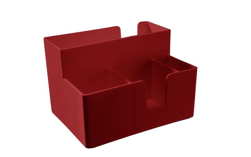 Imagem de Porta-Guardanapos e Sachês Coza Casual 14,1 x 10,6 x 9,4 cm Vermelho Bold