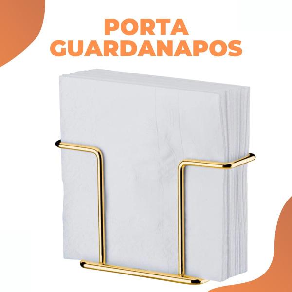 Imagem de Porta Guardanapos Suporte Apoio de Papel Aço Mesa Restaurante Lanchonete Dourado Gold Future