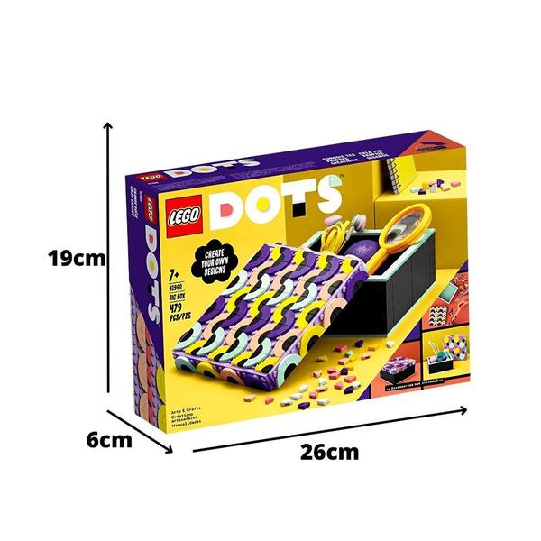 Imagem de Porta Itens Caixa Grande Dots 479 Peças 41960 - Legox
