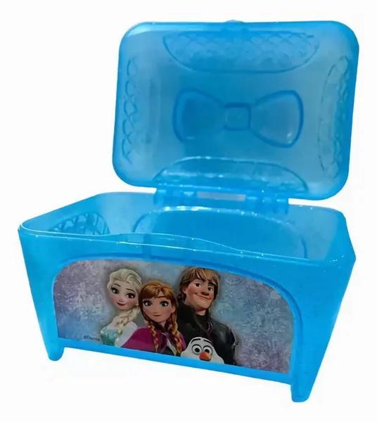 Imagem de Porta Joias Infantil Brinquedo Frozen Com Adesivos