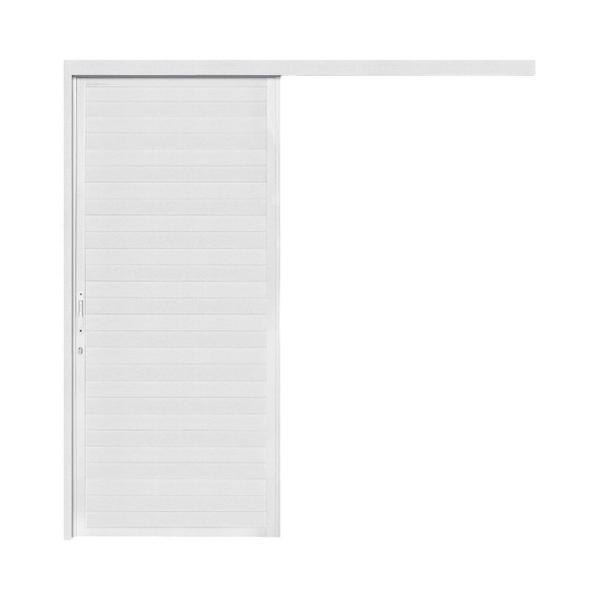 Imagem de Porta Lambri de Correr de Aluminio 215x80cm Suspensa Branco