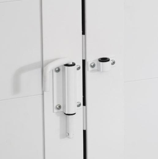 Porta Lambril Camarão Alumínio Branco 2.10 X 0.60 Linha 25 - DC Imagem de Porta Lambril Camarão Alumínio Branco 2.10 X 0.60 Linha 25