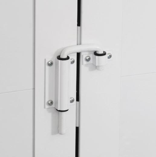 Porta Lambril Camarão Alumínio Branco 2.10 X 0.70 Linha 25 - DC Imagem de Porta Lambril Camarão Alumínio Branco 2.10 X 0.70 Linha 25