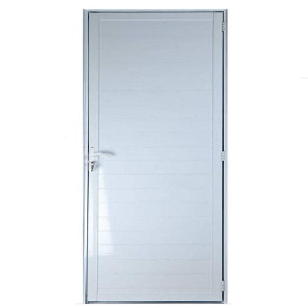 Porta Lambril de Alumínio Branco 2.10 X 0.70 x 0.045 com Maçaneta - DC Imagem de Porta Lambril de Alumínio Branco 2.10 X 0.70 x 0.045 com Maçaneta