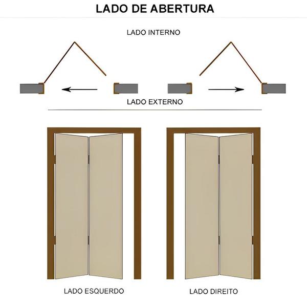 Imagem de Porta Lambril de Alumínio Branco Camarão CMC Classic - Lado Esquerdo - 2.10 (A) x 0.90 (L)