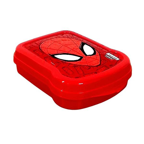 Imagem de Porta Lanche Sanduíche Sanduicheira 530ml do Homem Aranha Plasútil 