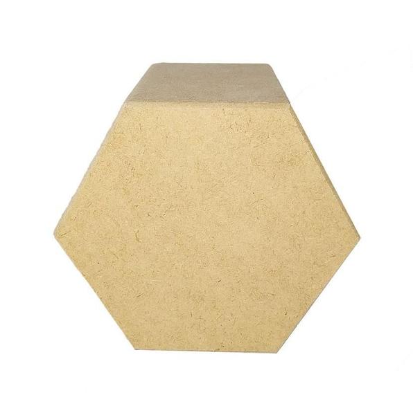 Imagem de Porta Lápis Caneta Mdf Sextavado 10X10 Cm