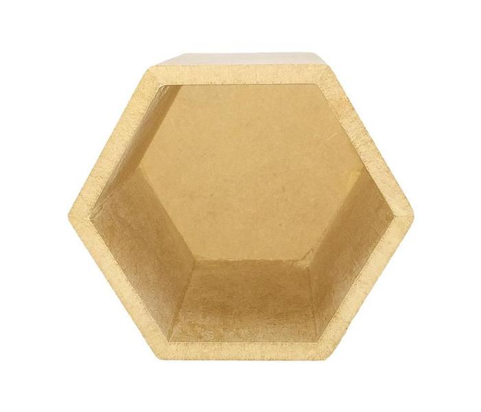 Imagem de Porta Lápis Caneta Mdf Sextavado 10X10 Cm