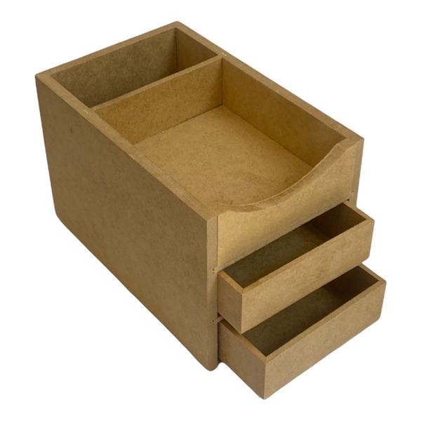 Imagem de Porta Lapis Canetas Cartao e Clips Escritorio MDF organizador mesa porta treco brindes lembranças