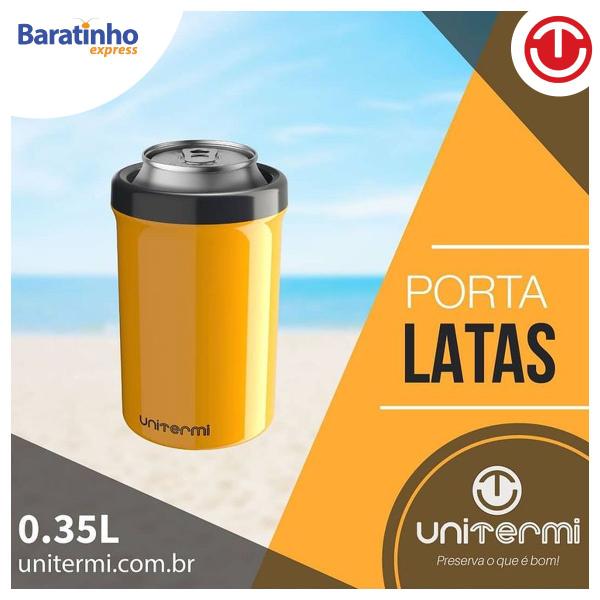 Imagem de Porta Latas Térmico 350ml Para Cerveja Refrigerante Latinha