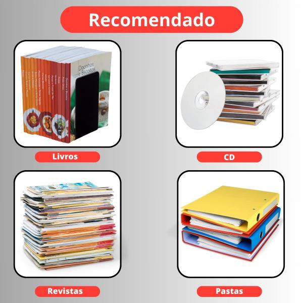 Imagem de Porta Livros Bibliocanto Par Suporte Para Livros Organizador