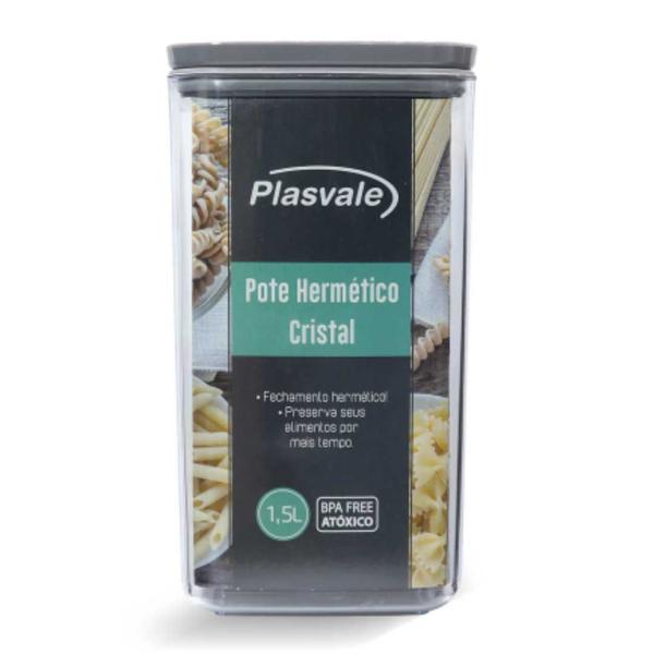 Imagem de Porta Mantimentos Cristal 1,5L - Plasvale