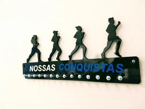 Imagem de Porta Medalhas Corrida de Rua Casal para até 50 Medalhas