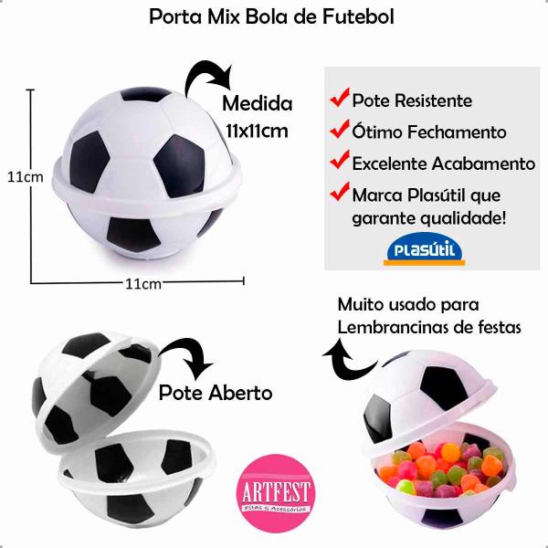 Imagem de Porta Mix Bola Futebol Lanches e Doces