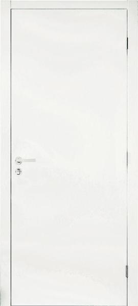 Imagem de Porta Montada de Giro Lisa Madeira Colmeia Fundo Primer Branco Reversível 210x82x14cm Standard