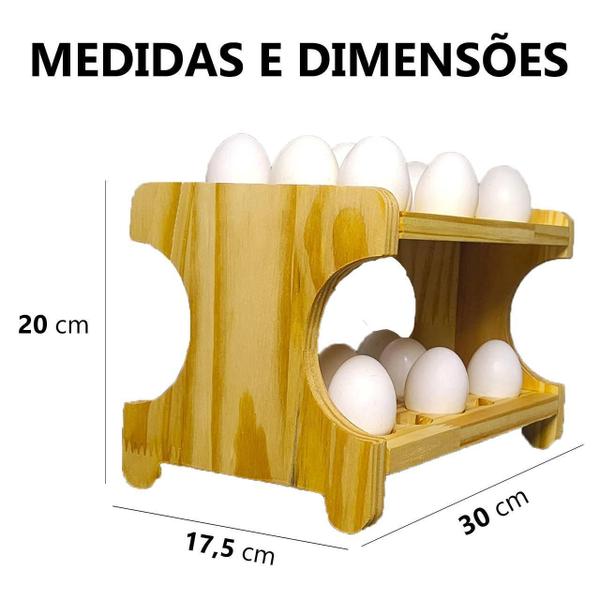 Porta Ovos Senhora Madeira Liso Circular Natural 30cm x 20cm Imagem de Porta Ovos Senhora Madeira Liso Circular Natural 30cm x 20cm