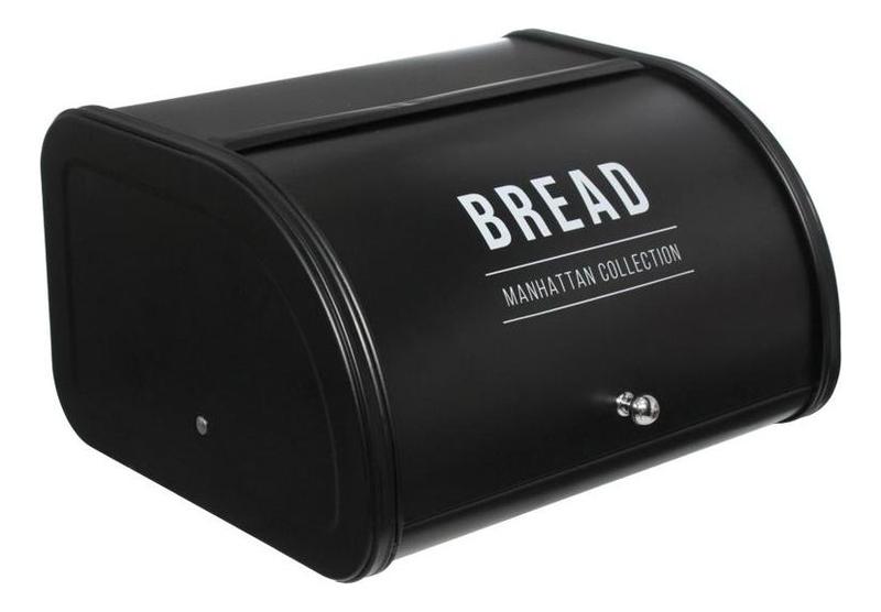 Imagem de Porta Pães Black Manhattam Bread Aço Preto Hauskraft