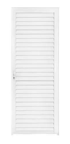 Porta Palheta Alumínio Branco 2,10x0,70 Linha 25 (Lado Direito) - ALLO ESQUADRIAS Imagem de Porta Palheta Alumínio Branco 2,10x0,70 Linha 25 (Lado Direito)