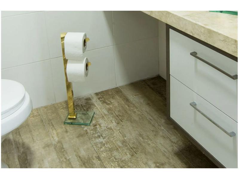 Imagem de Porta Papel Higiênico Chão 2 Rolos Gold GO5071