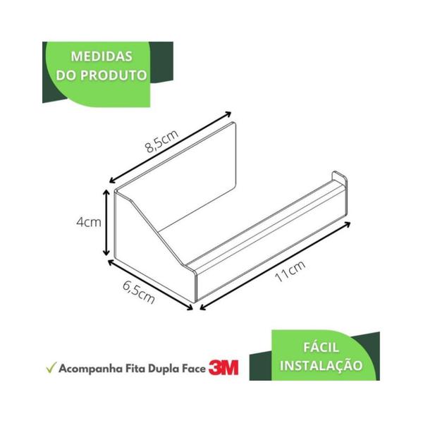 Imagem de Porta Papel Higiênico Com Adesivo Na Parede Inox DF