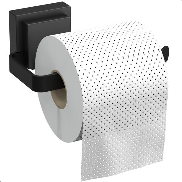 Imagem de Porta Papel Higiênico Com Ventosa Preto F.Max