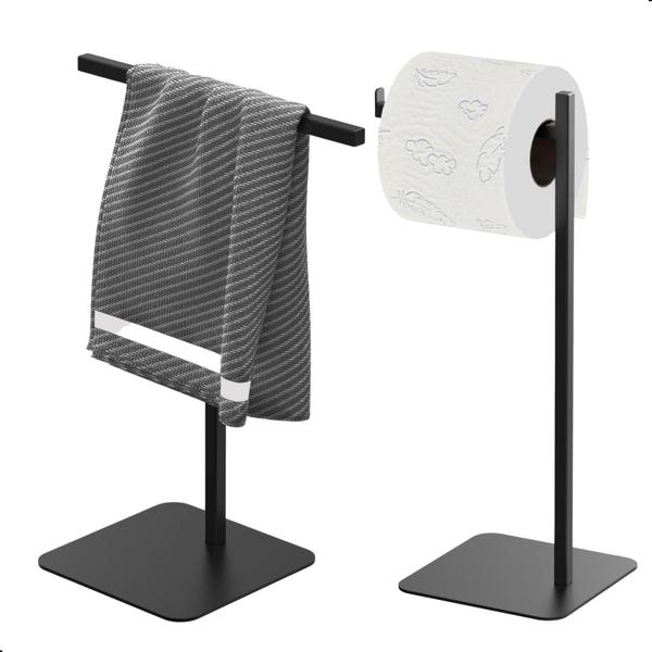 Porta Papel Higiênico de Chão e Porta Toalha Lavabo Nice - S3GShop Imagem de Porta Papel Higiênico de Chão e Porta Toalha Lavabo Nice