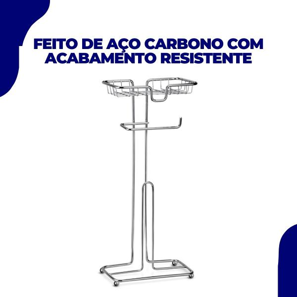 Porta Papel Higiênico Dispenser Porta Celular Banheiro Lavabo Decoração Arthi Imagem de Porta Papel Higiênico Dispenser Porta Celular Banheiro Lavabo Decoração Arthi