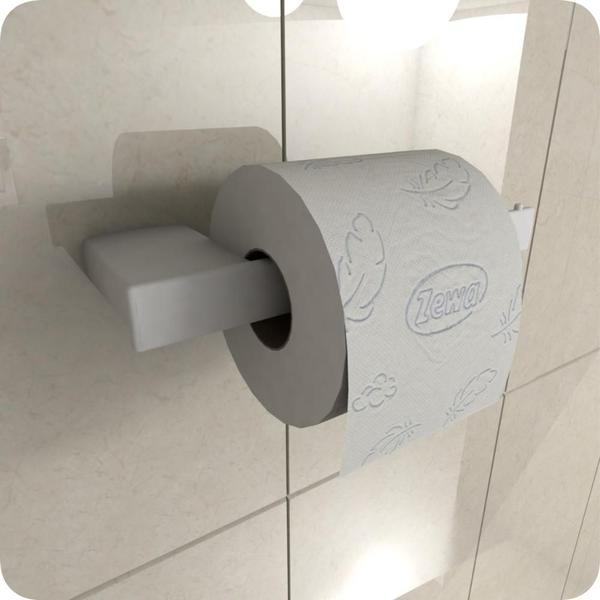 Imagem de Porta Papel Higiênico Master Branco Dupla Fixação