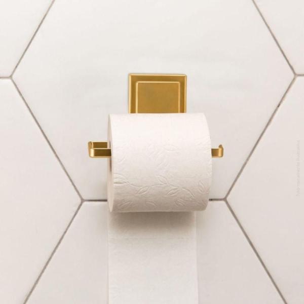 Imagem de Porta Papel Higiênico Metálico Com Adesivo 3M Arthi