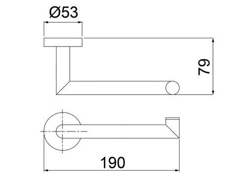 Imagem de Porta papel higiênico papeleira Loft Rose 2020 R82 Lorenzetti