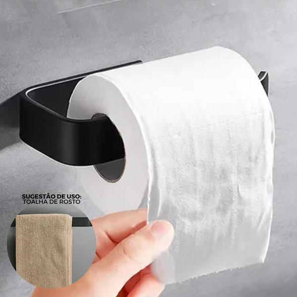 Imagem de Porta Papel Higiênico Papeleira Para Banheiro De Parede