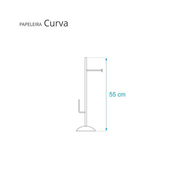 Imagem de Porta Papel Higienico para 2 rolos - Base curva cor Transparente