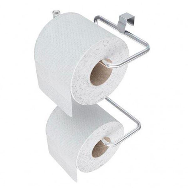 Imagem de Porta Papel Higiênico Rolo Duplo Suporte Banheiro Premium