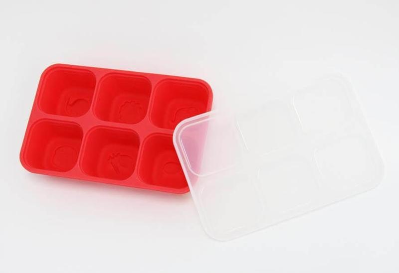 Porta Papinha de Silicone com Tampa 6 Cubos (60ml) Leão - Marcus & Marcus Imagem de Porta Papinha de Silicone com Tampa 6 Cubos (60ml) Leão - Marcus & Marcus