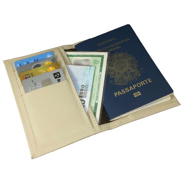 Imagem de Porta  Passaporte Documento Couro Legitimo Viagem