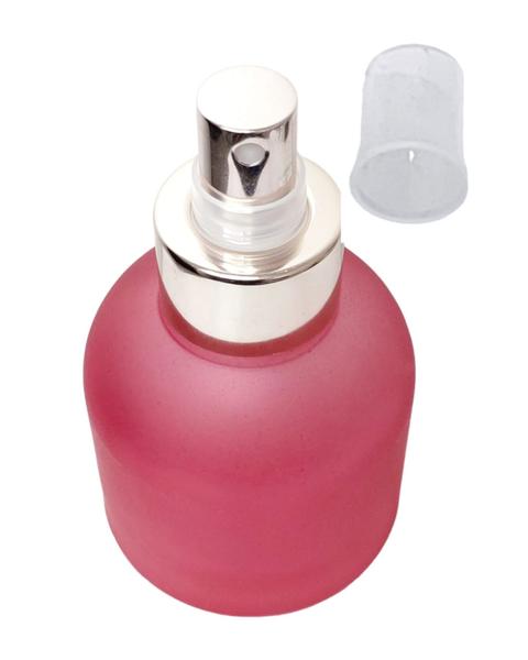 Porta Perfume Vidro 100Ml Rosa Fosco B/28 - Cordel de Prata Presentes Imagem de Porta Perfume Vidro 100Ml Rosa Fosco B/28
