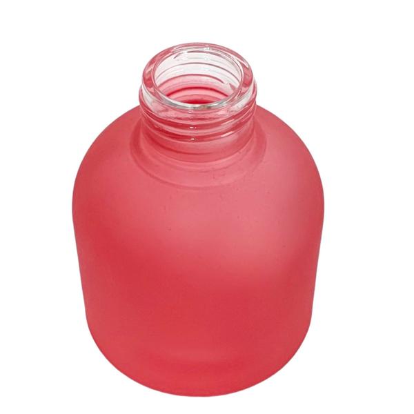 Porta Perfume Vidro 100Ml Rosa Fosco B/28 - Cordel de Prata Presentes Imagem de Porta Perfume Vidro 100Ml Rosa Fosco B/28