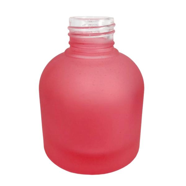 Porta Perfume Vidro 100Ml Rosa Fosco B/28 - Cordel de Prata Presentes Imagem de Porta Perfume Vidro 100Ml Rosa Fosco B/28
