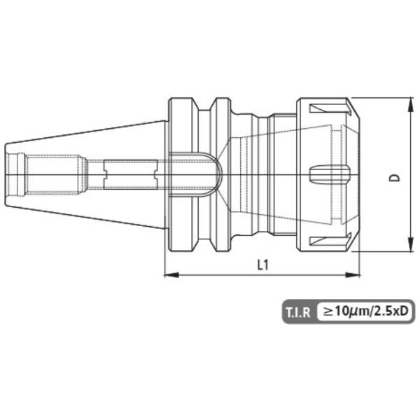 Imagem de Porta Pinças ER Modelo BT30 - ER20 - 60mm - MAS 403 BT - 12.000 RPM